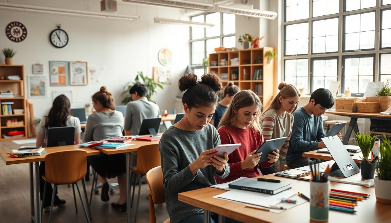 Digital learning platform with online study materials